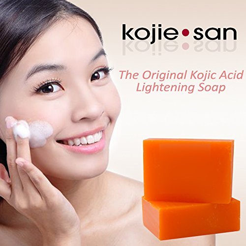 Kojie San Kojic Acid Soap Bar close-up showing texture