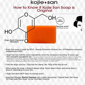 Kojie San Kojic Acid Soap Bar in a bathroom setting
