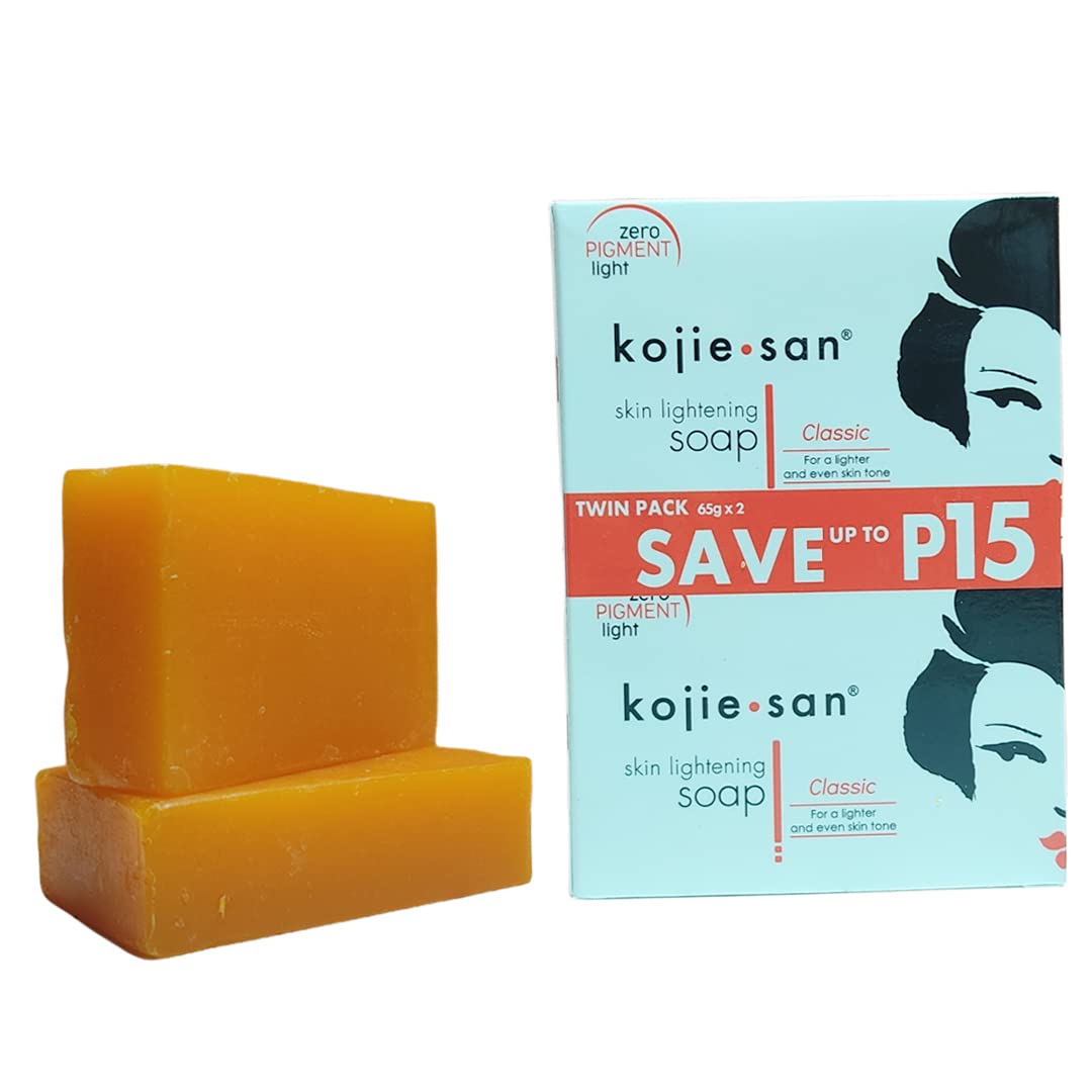 Kojie San Kojic Acid Soap Bar showing all four bars