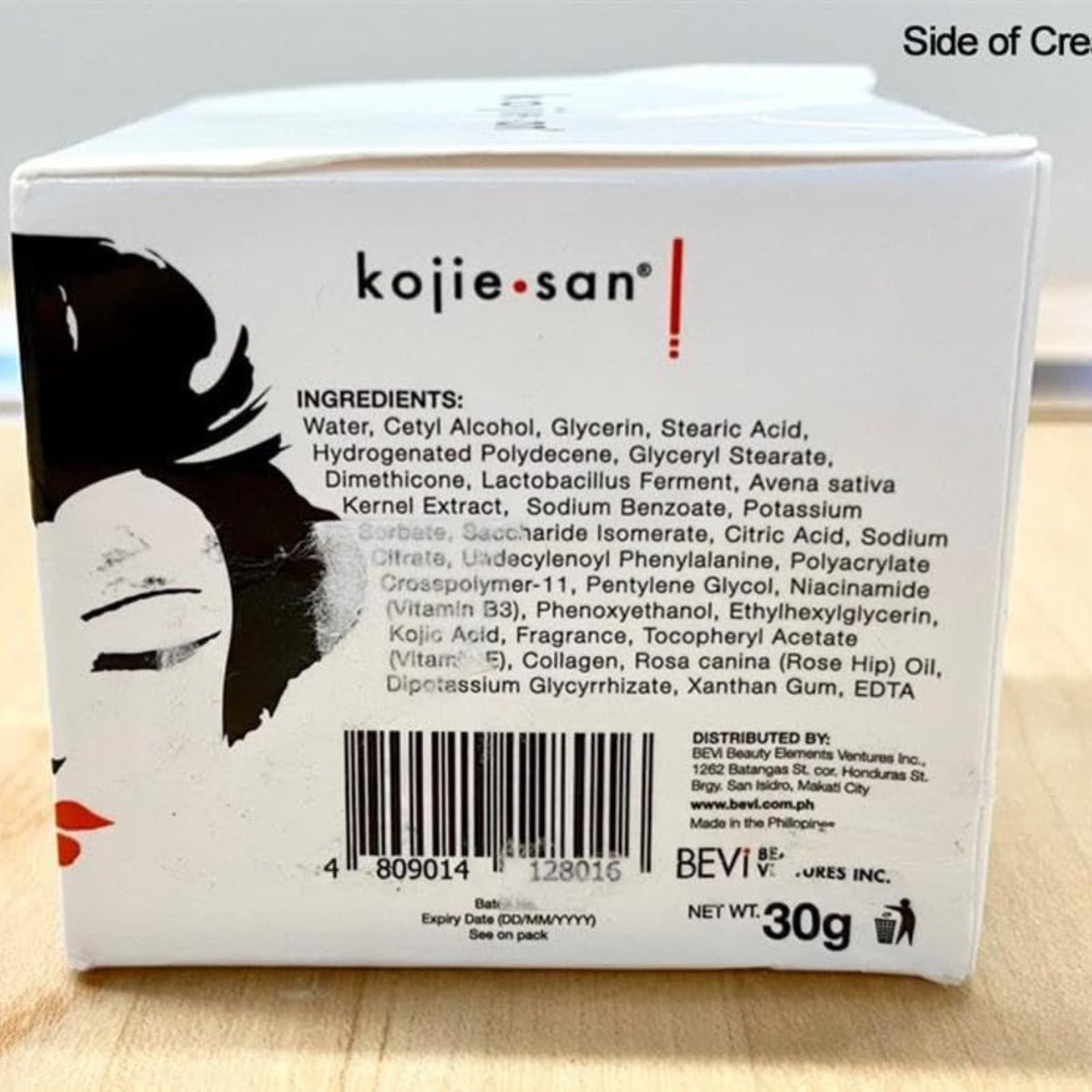 Kojie San Skin and Body Soap Set displayed on a bathroom counter