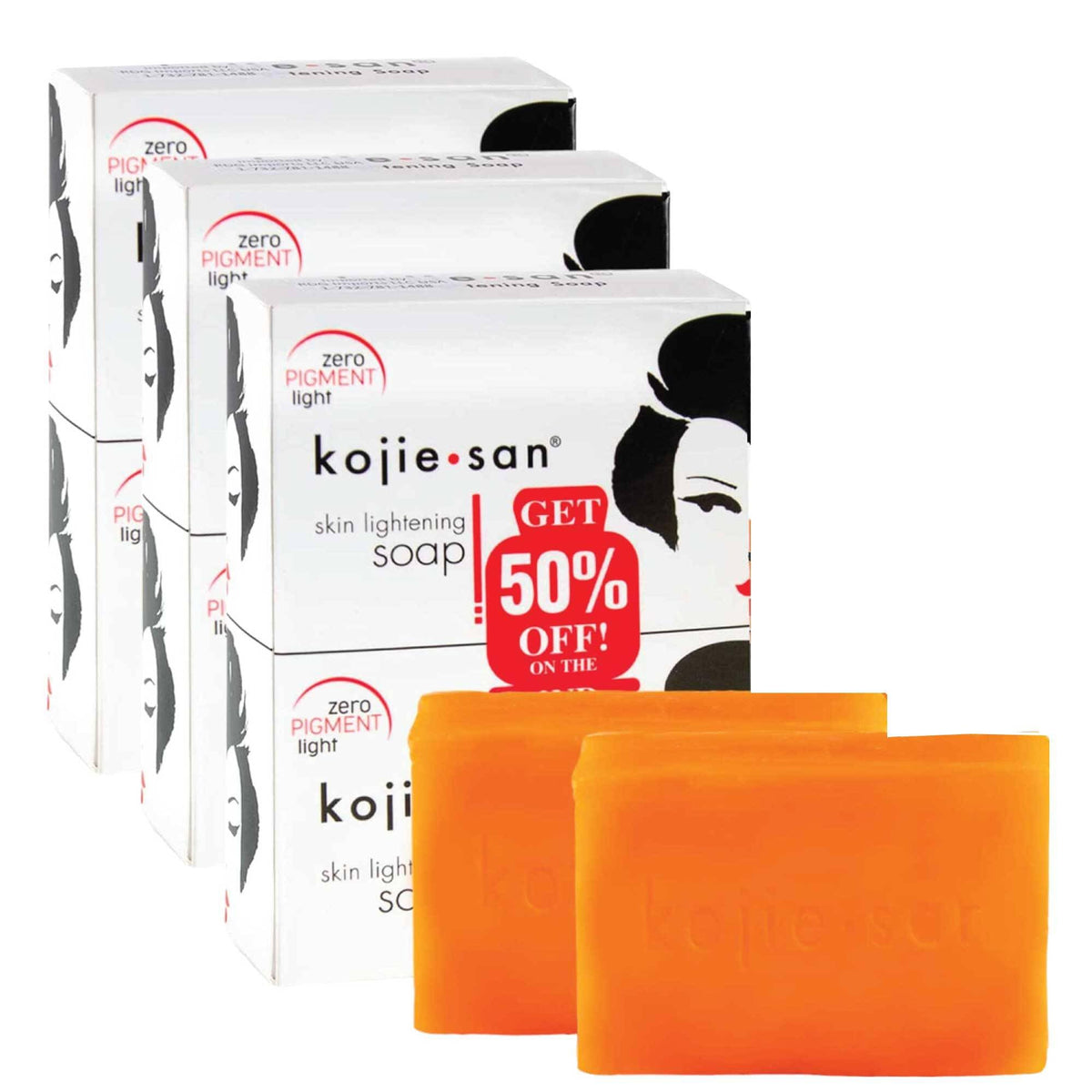 Kojie San Skin Lightening Soap 135g bar front view