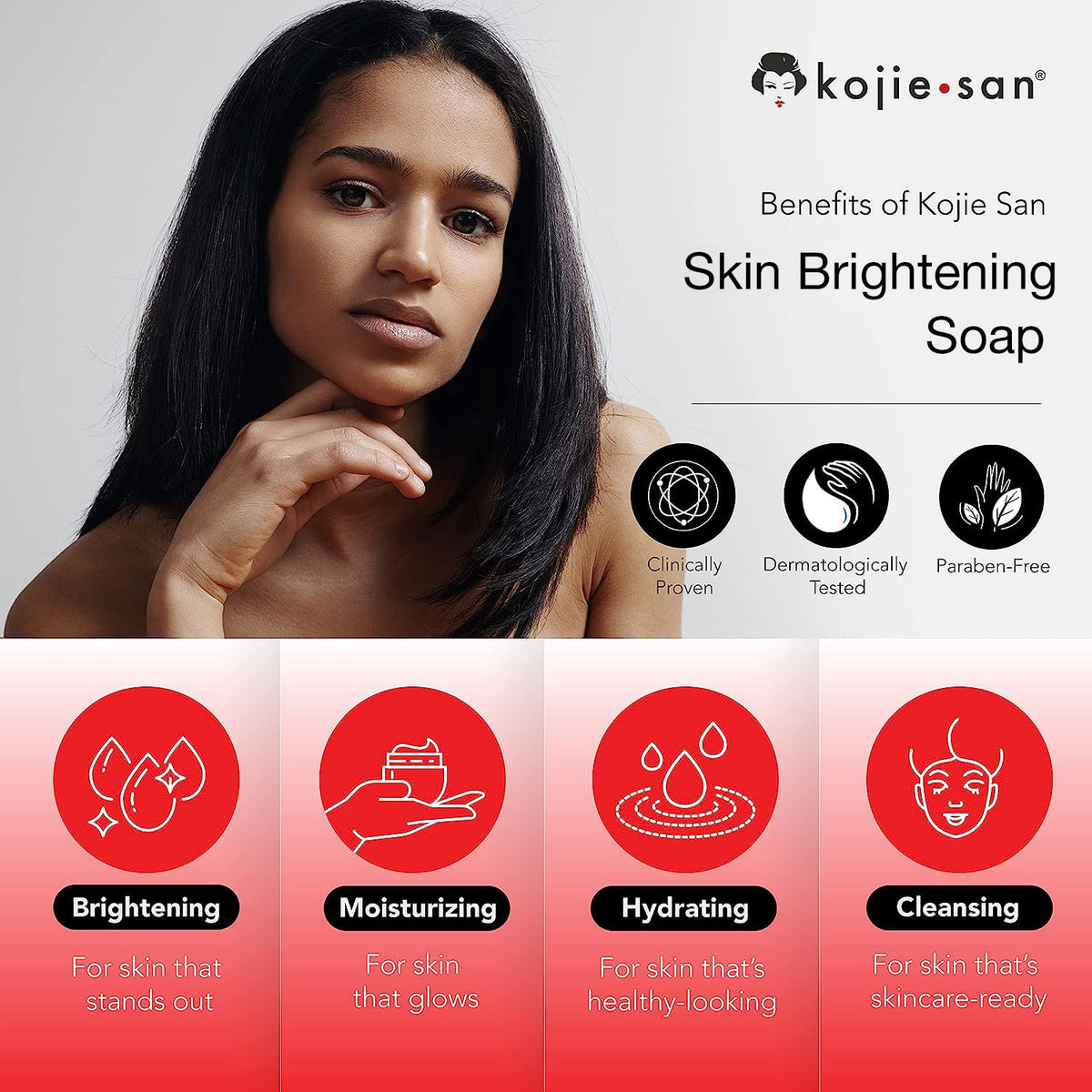Kojie San soap packaging with natural ingredients