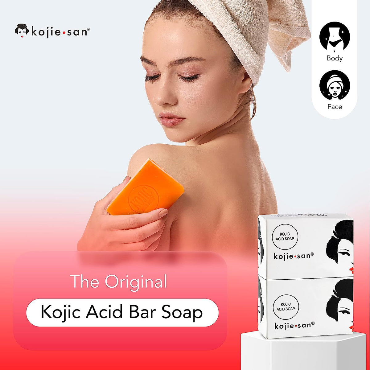 Kojie San soap with coconut and tea tree oil