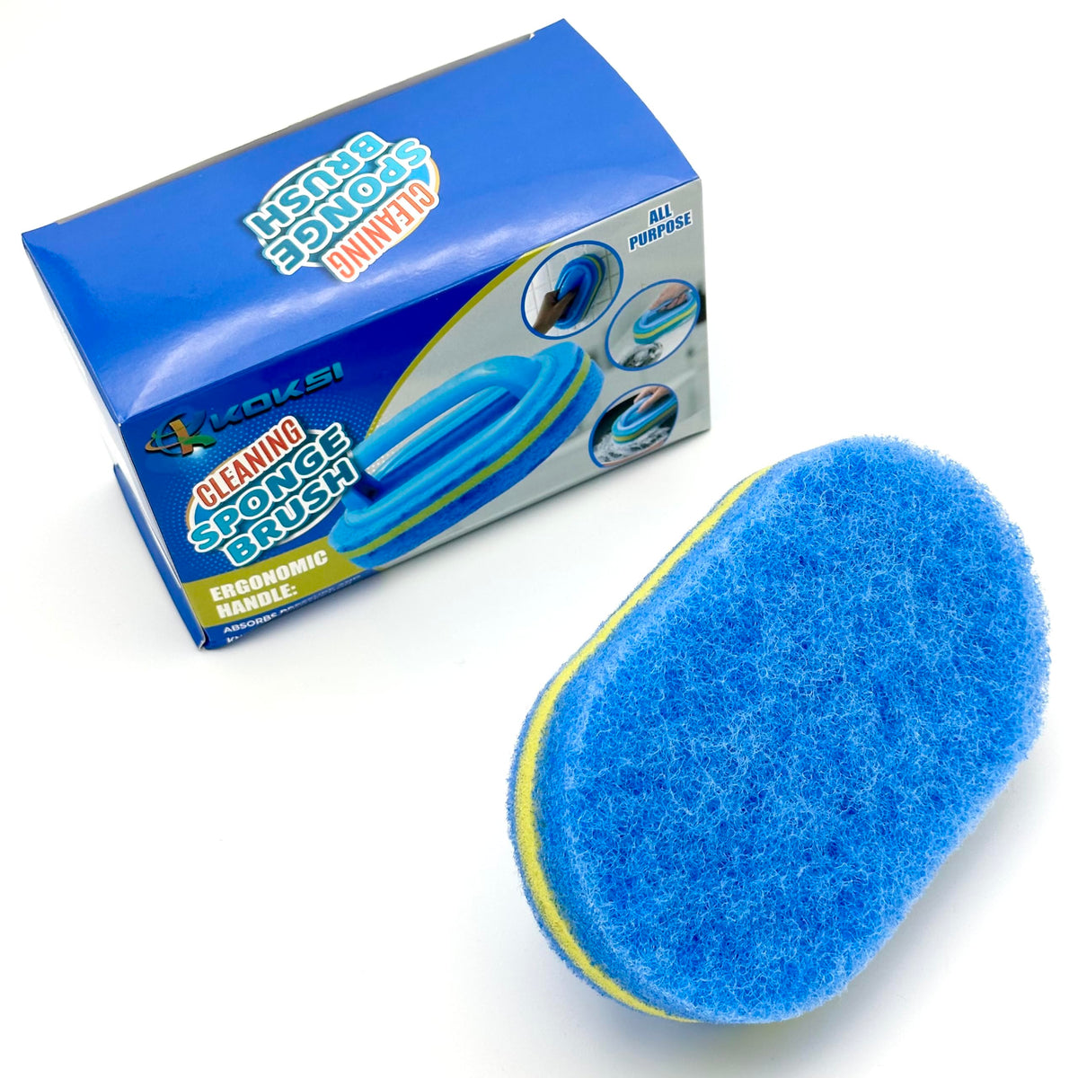 Koksi Cleaning Brush hanging with a space-saving design