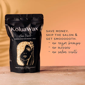KoluaWax Coconut Colada Wax Beads application process