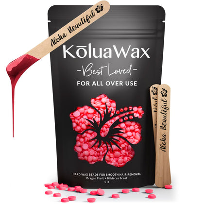 KoluaWax Wax Beads 1lb Dragon Fruit front view