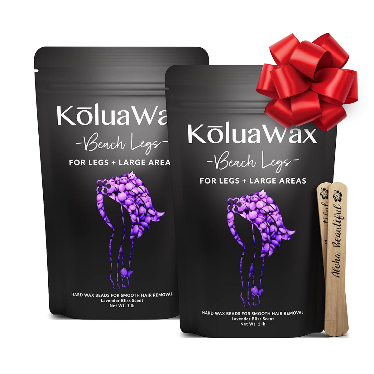 KoluaWax Wax Beads Lavender 2lb front view