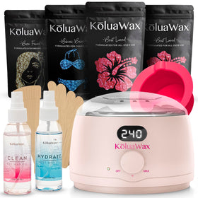 KoluaWax Waxing Kit complete set including digital wax warmer and accessories