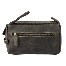 KomalC Toiletry Bag showing durable YKK metal zippers