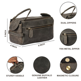 KomalC Toiletry Bag with grooming products inside