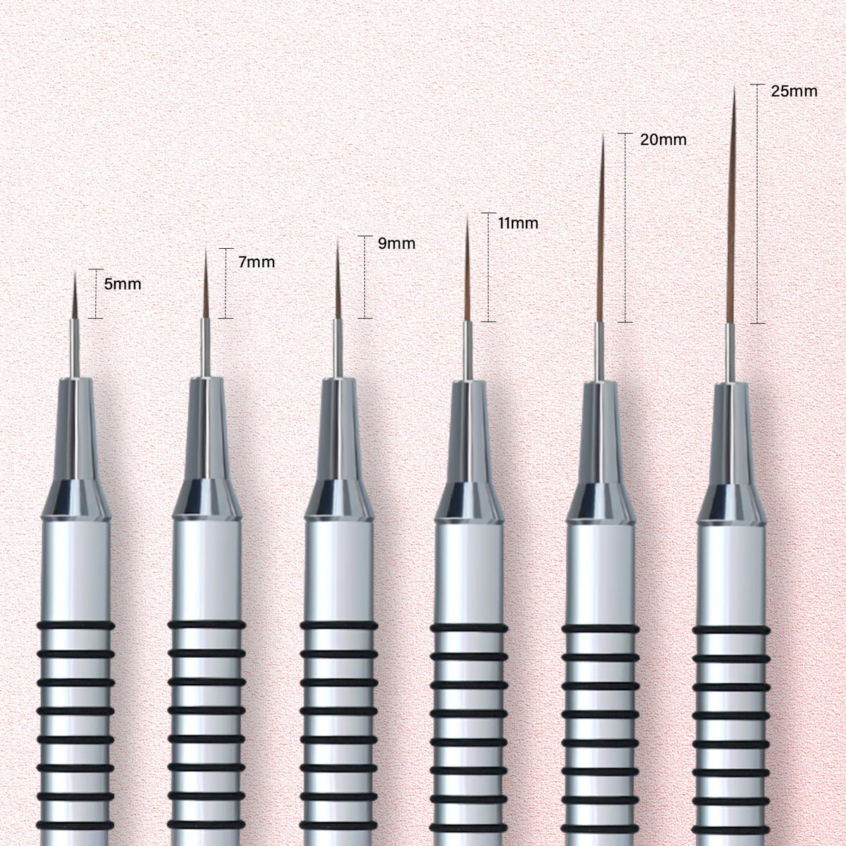 Komall Nail Art Brushes, detailed work on nails