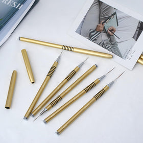 Komall Nail Art Brushes Set with various brush sizes