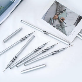 Komall Nail Art Brushes, showing metal ferrules