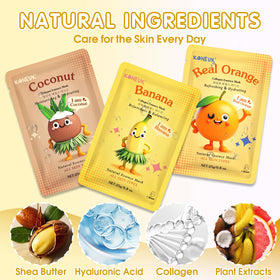 KONEUK 126 Pack Hydrating Face Masks packaging close-up