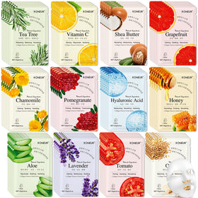 KONEUK 84 Pack Collagen Face Masks assorted types front view