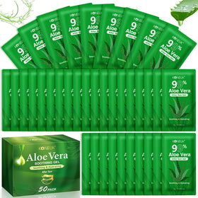 KONEUK Aloe Vera Gel 50 Pack individual sachets front view