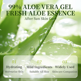 KONEUK Aloe Vera Gel application on skin for hydration