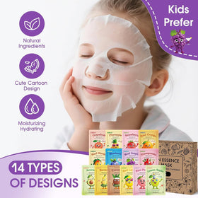 KONEUK face mask application on a model's face