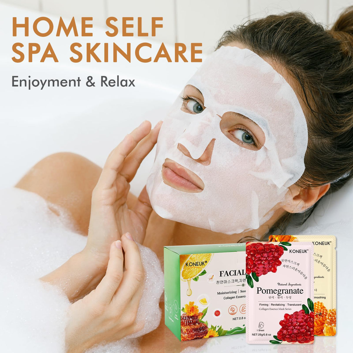 KONEUK face masks showcasing hydration benefits