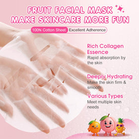 KONEUK fruit face mask featuring strawberry design