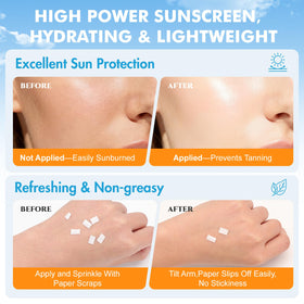 KONEUK Mini Sunscreen in use on a hand during outdoor activity