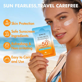 KONEUK Mini Sunscreen pack showing individual packets