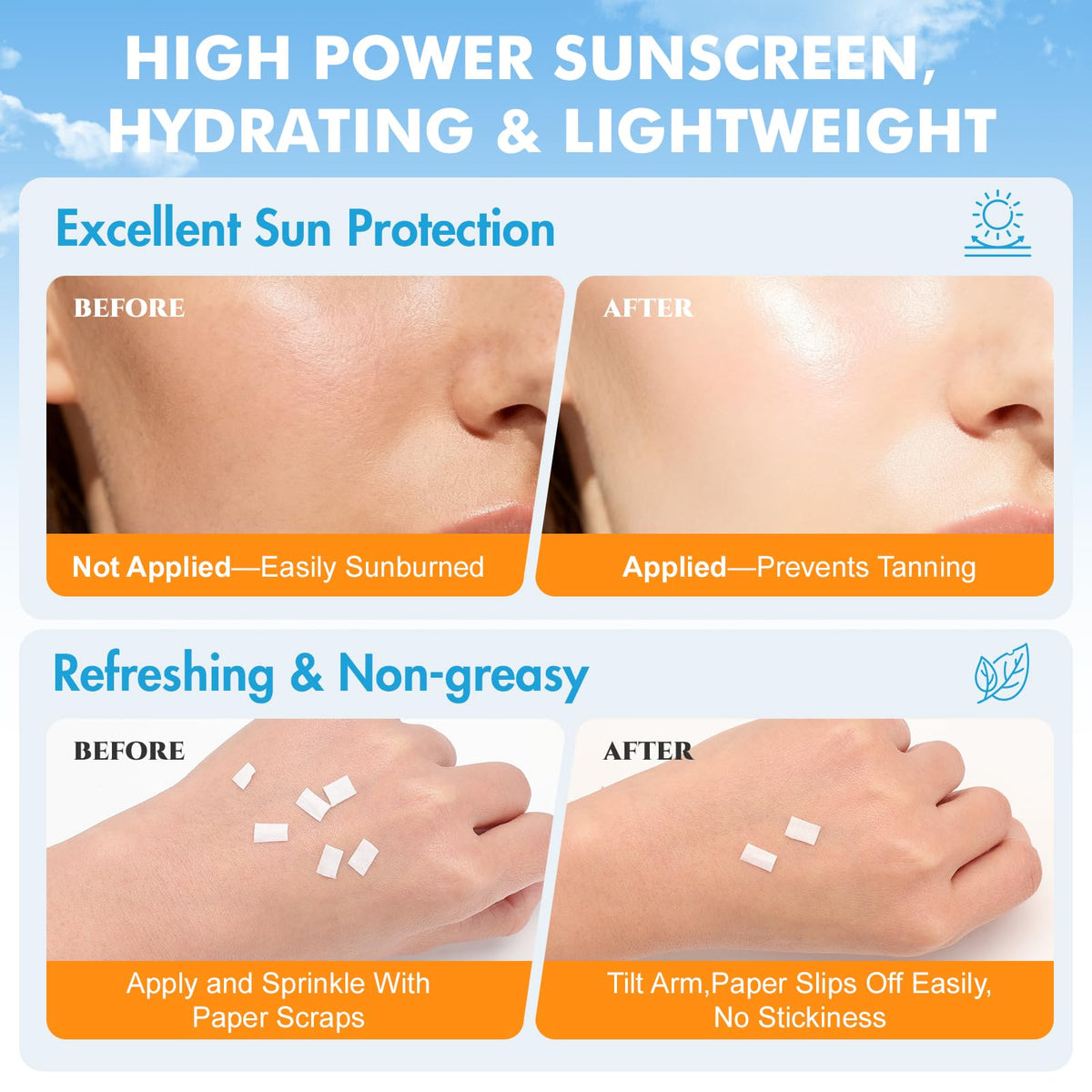 KONEUK sunscreen being applied to skin