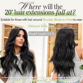 KooKaStyle Blonde Shades Hair Extensions on model