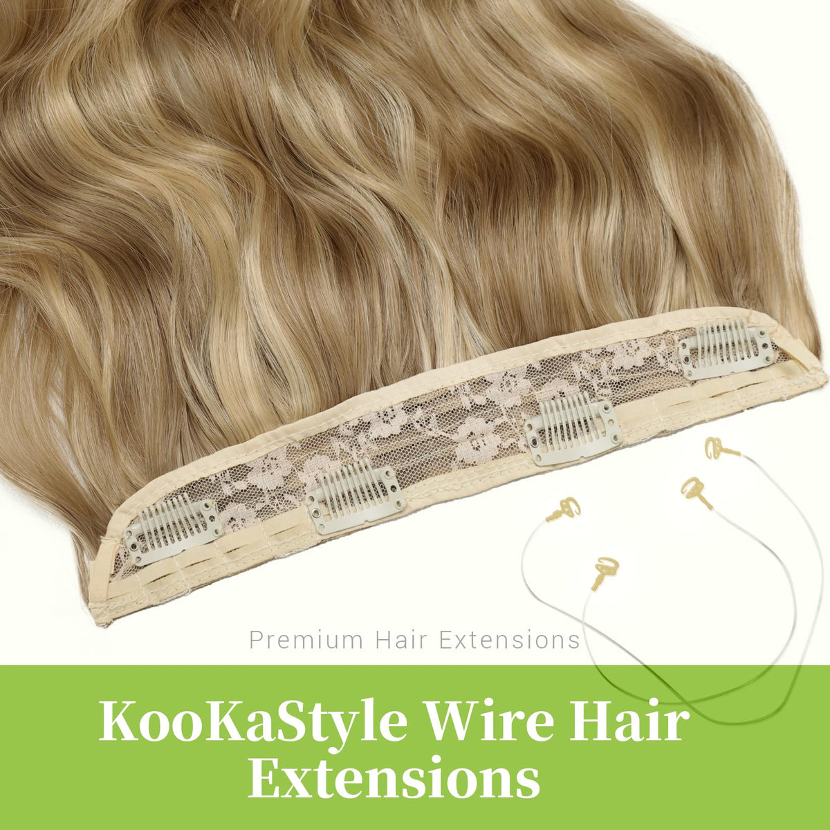 KooKaStyle Blonde Shades Hair Extensions packaging
