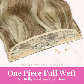 KooKaStyle Blonde Shades hair extensions packaging