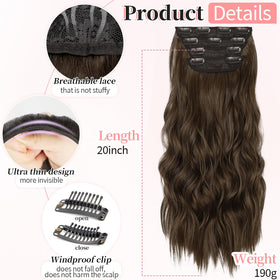 KooKaStyle Clip-in Hair Extensions 5 inch weft with clips