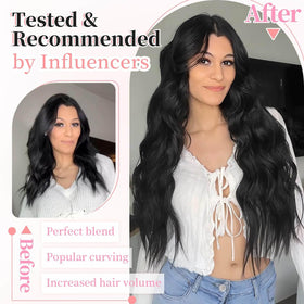 KooKaStyle Clip in Hair Extensions 7-inch wide weft with clips