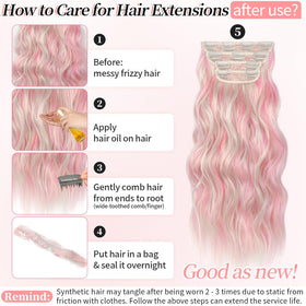 KooKaStyle Clip in Hair Extensions laid flat to show texture
