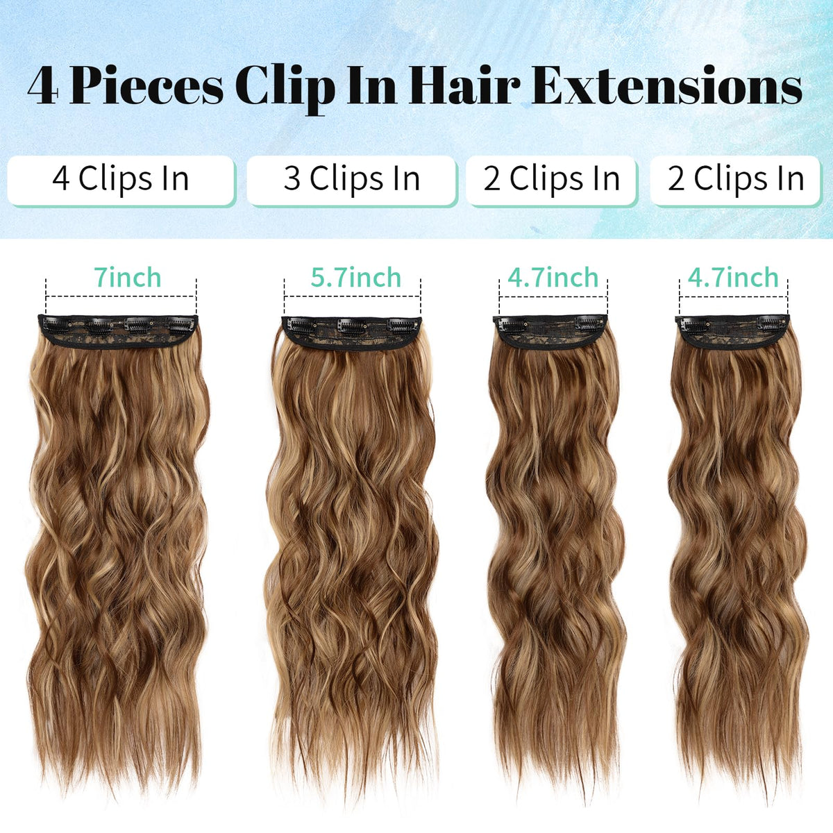 KooKaStyle Clip in Hair Extensions packaging