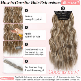 KooKaStyle hair extensions close-up showing texture