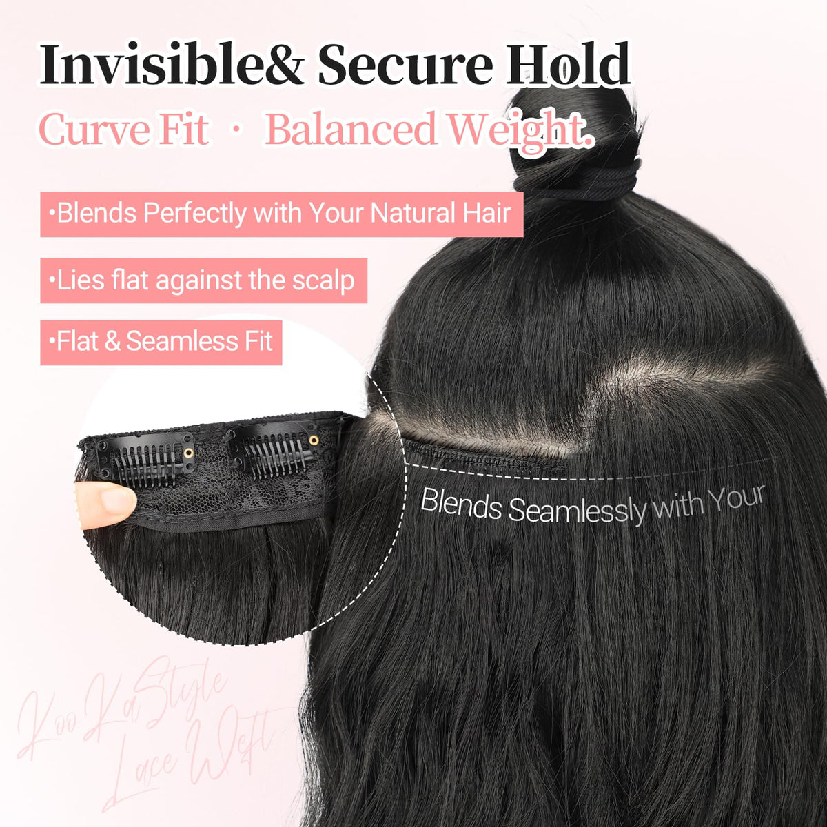 KooKaStyle hair extensions displayed in packaging