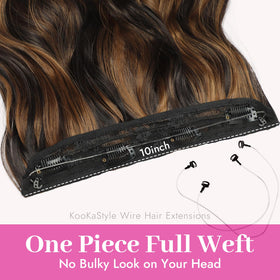 KooKaStyle hair extensions displayed in packaging