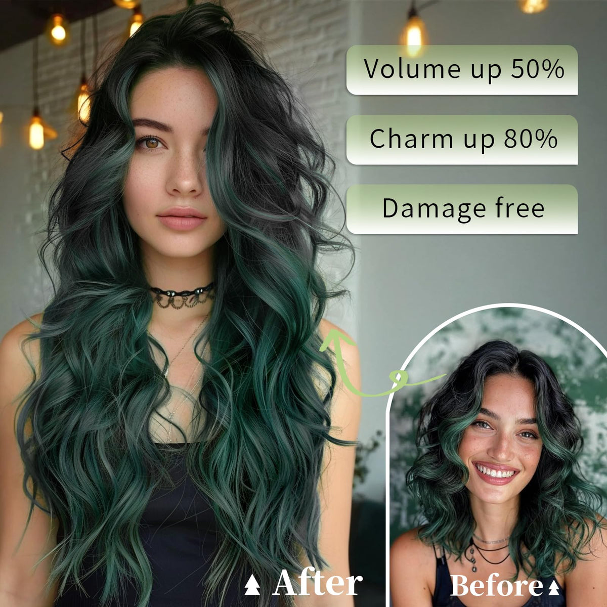 KooKaStyle Hair Extensions displayed on a mannequin