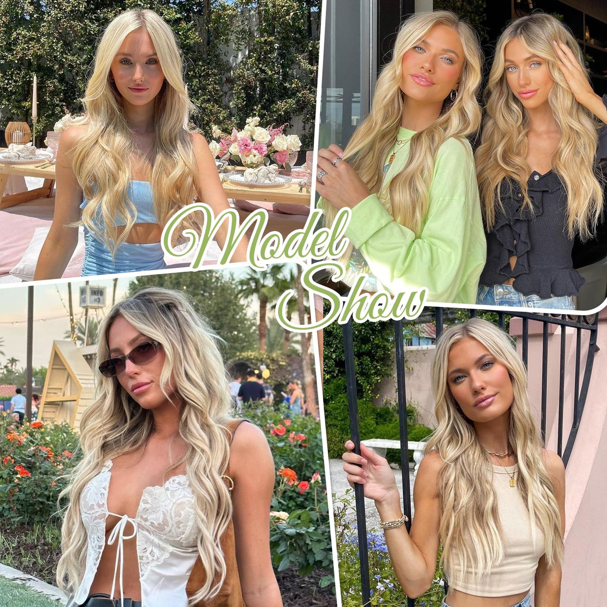 KooKaStyle hair extensions displayed with different wire lengths