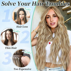 KooKaStyle hair extensions featuring 4 clips in weft