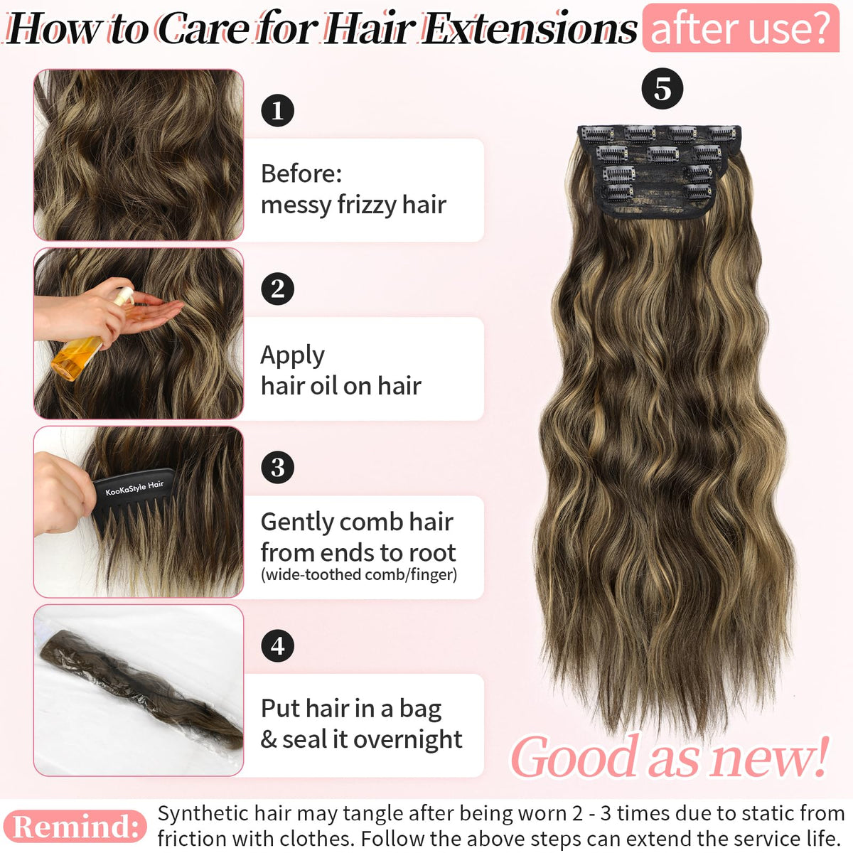 KooKaStyle hair extensions in natural light to show colour