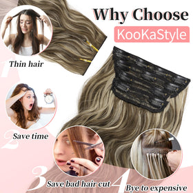 KooKaStyle hair extensions in packaging