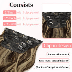 KooKaStyle hair extensions laid flat to show length