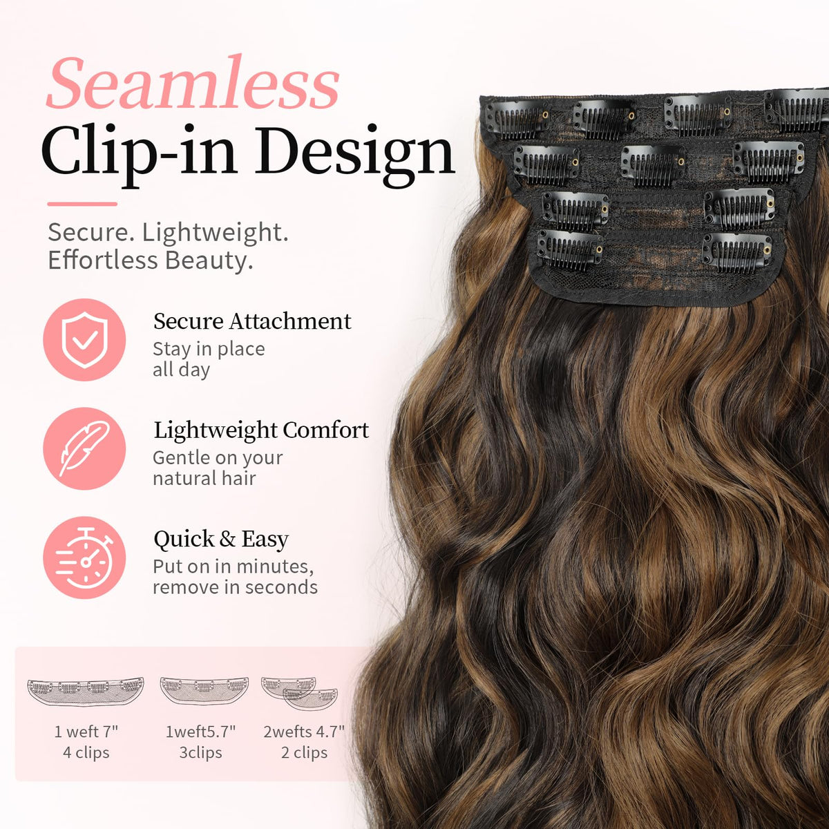 KooKaStyle hair extensions packaging with product details