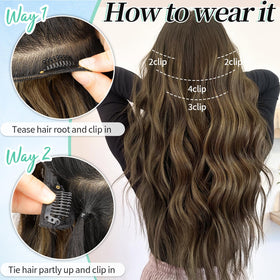 KooKaStyle hair extensions packaging with product details