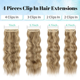 KooKaStyle hair extensions showing 2 clips in wefts