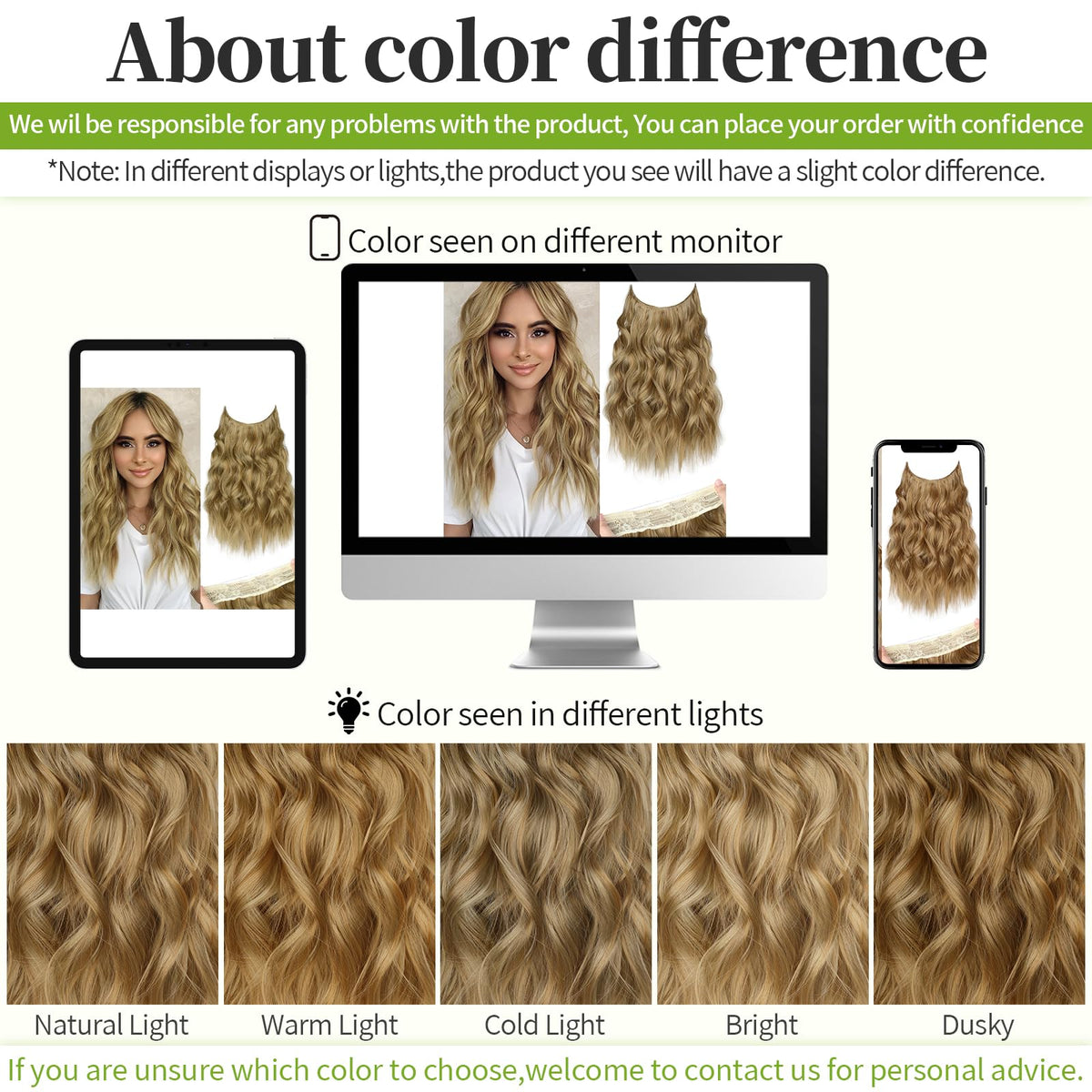 KooKaStyle hair extensions showing adjustable wire