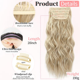 KooKaStyle hair extensions showing clips and weft details