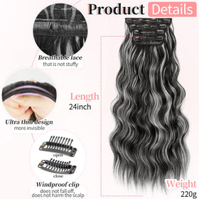 KooKaStyle hair extensions showing clips and wefts
