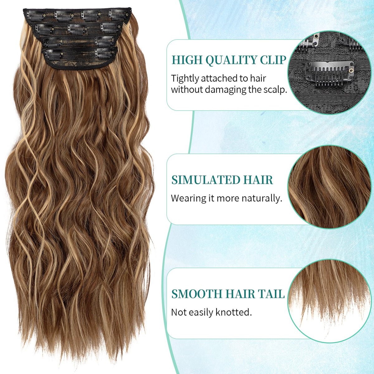 KooKaStyle hair extensions showing the double weft design